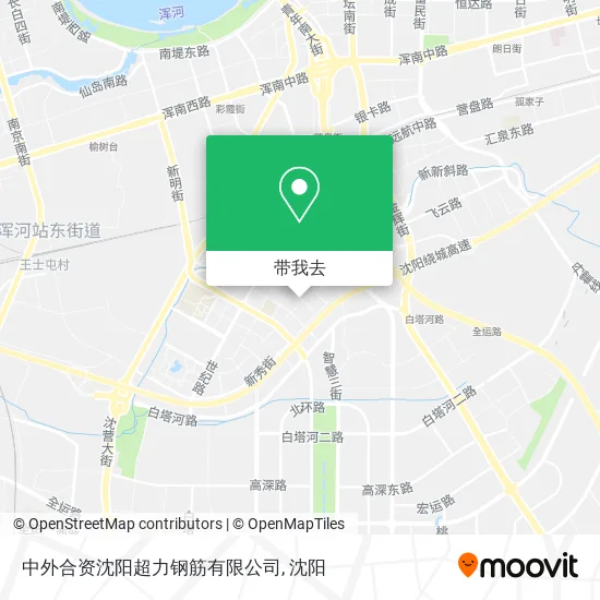 中外合资沈阳超力钢筋有限公司地图