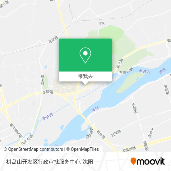 棋盘山开发区行政审批服务中心地图