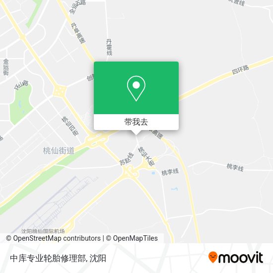 中库专业轮胎修理部地图