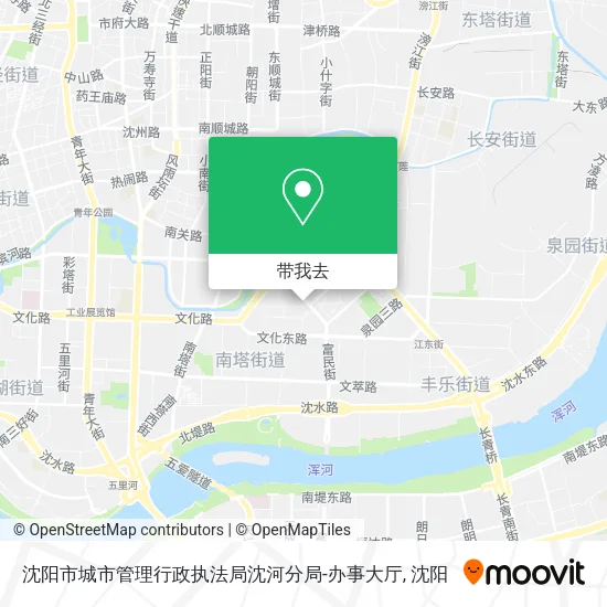 沈阳市城市管理行政执法局沈河分局-办事大厅地图