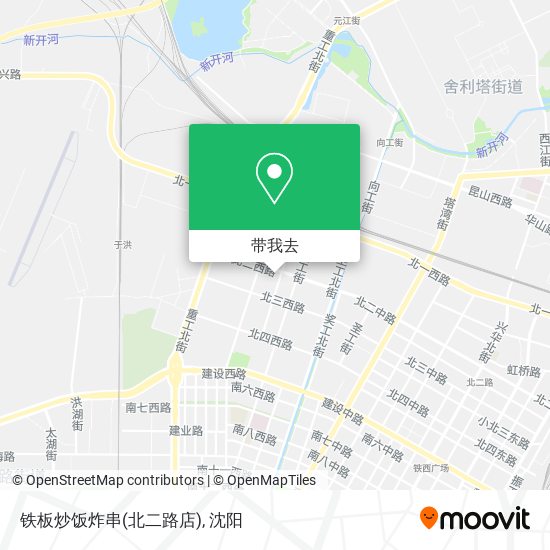 铁板炒饭炸串(北二路店)地图