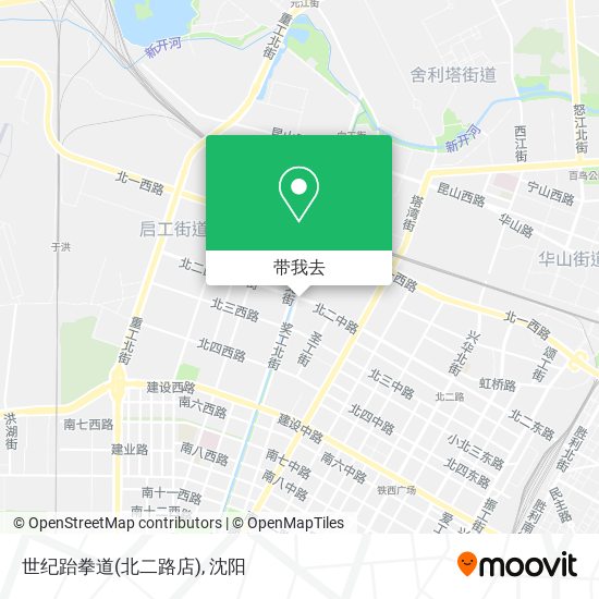 世纪跆拳道(北二路店)地图