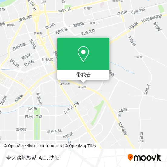 全运路地铁站-A口地图