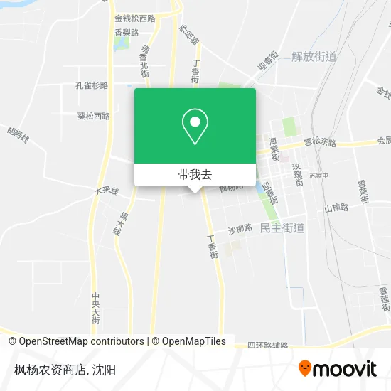枫杨农资商店地图