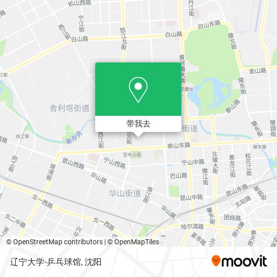 辽宁大学-乒乓球馆地图