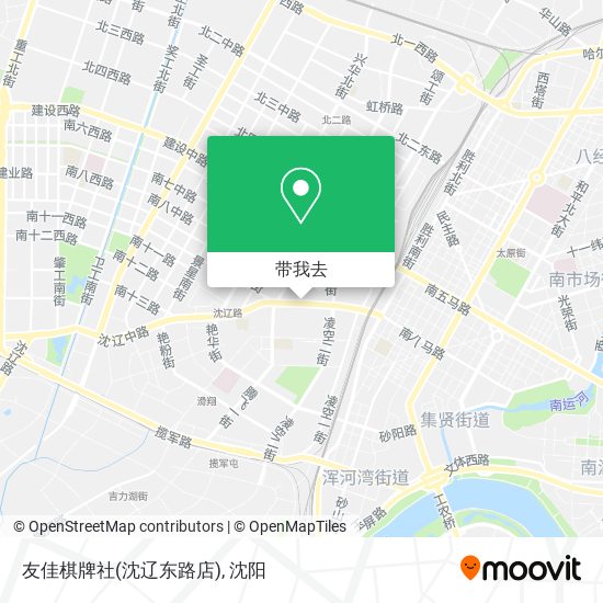 友佳棋牌社(沈辽东路店)地图