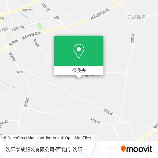 沈阳泰成服装有限公司-西北门地图