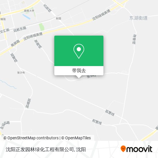 沈阳正发园林绿化工程有限公司地图