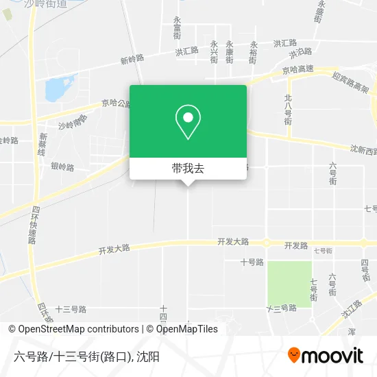 六号路/十三号街(路口)地图