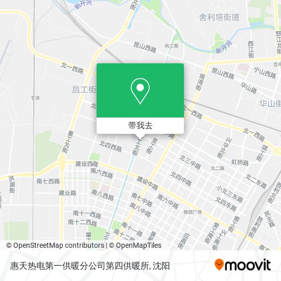 惠天热电第一供暖分公司第四供暖所地图