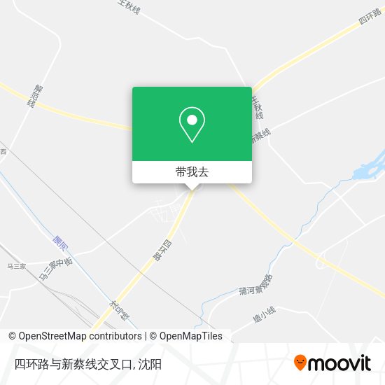 四环路与新蔡线交叉口地图