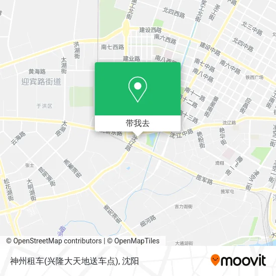 神州租车(兴隆大天地送车点)地图