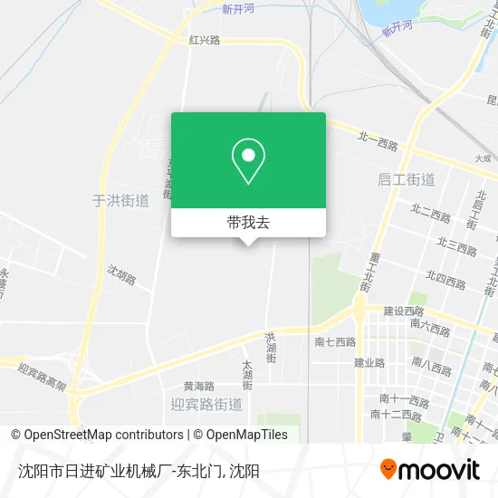 沈阳市日进矿业机械厂-东北门地图