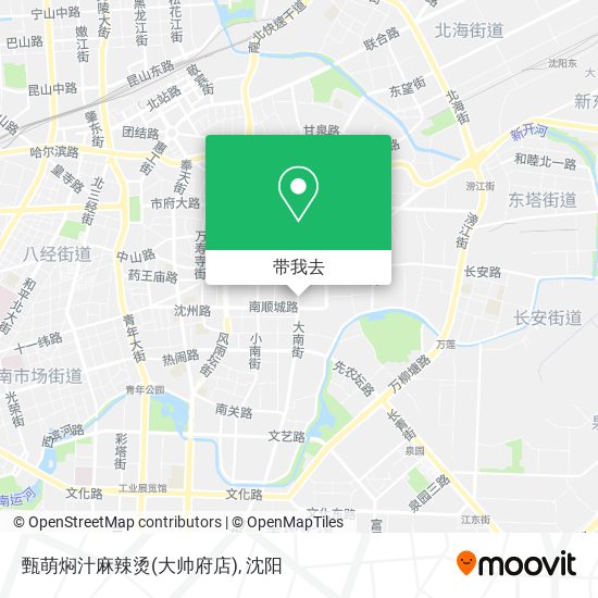 甄萌焖汁麻辣烫(大帅府店)地图