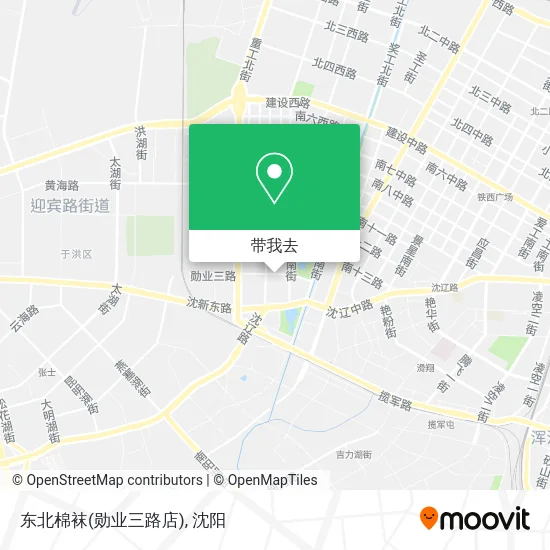 东北棉袜(勋业三路店)地图