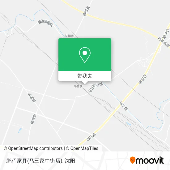 鹏程家具(马三家中街店)地图