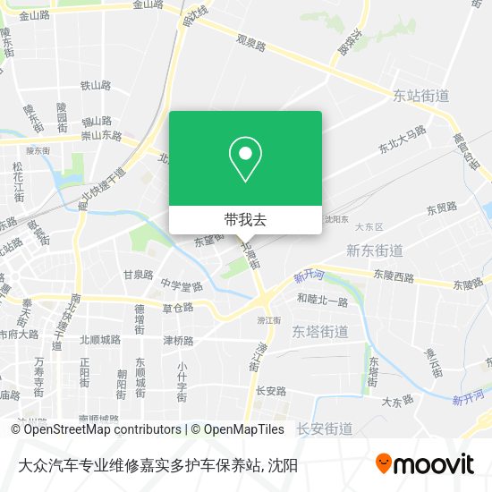 大众汽车专业维修嘉实多护车保养站地图