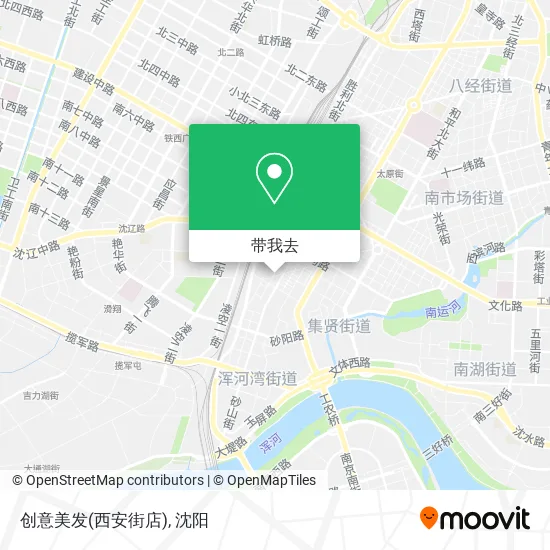 创意美发(西安街店)地图