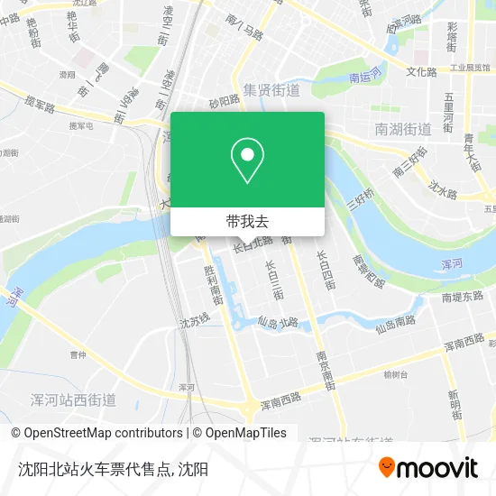 沈阳北站火车票代售点地图