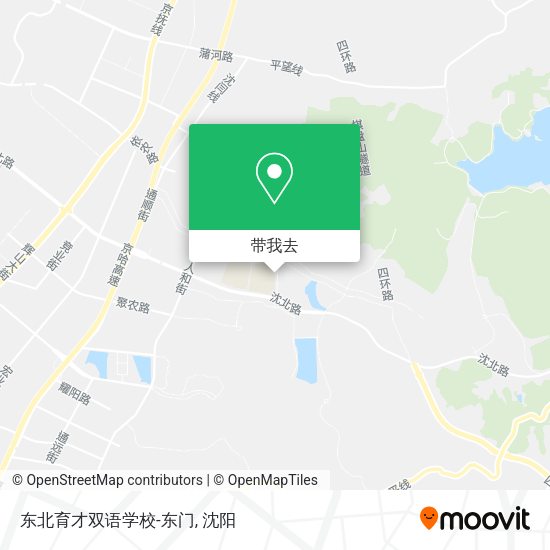 东北育才双语学校-东门地图