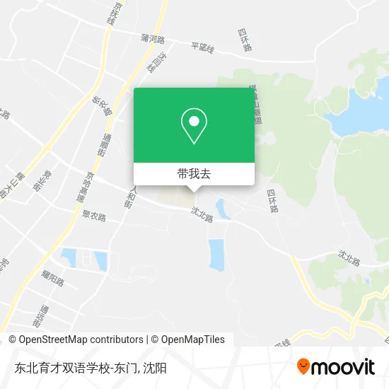 东北育才双语学校-东门地图