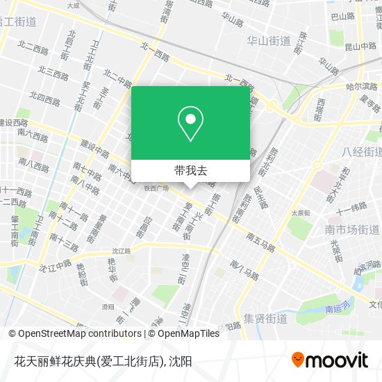 花天丽鲜花庆典(爱工北街店)地图