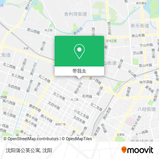 沈阳蒲公英公寓地图