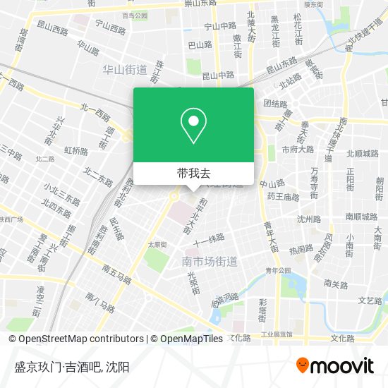 盛京玖门·吉酒吧地图