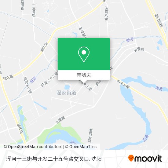 浑河十三街与开发二十五号路交叉口地图