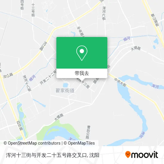 浑河十三街与开发二十五号路交叉口地图