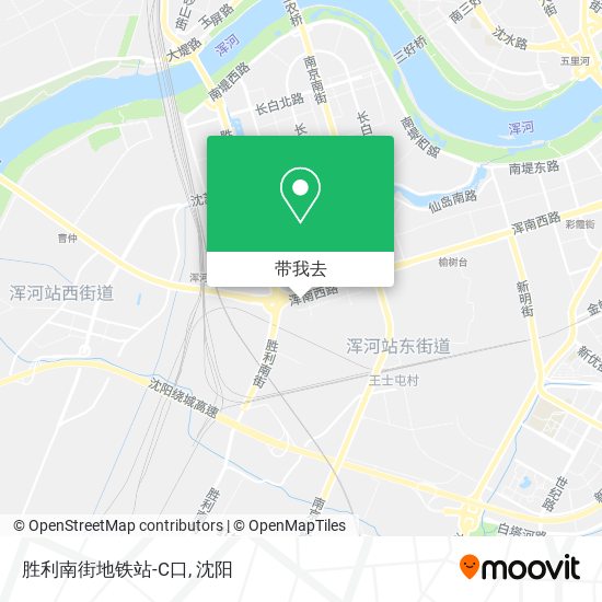 胜利南街地铁站-C口地图