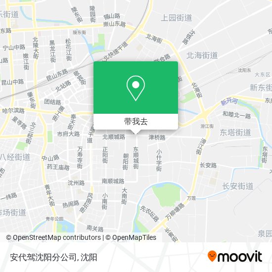 安代驾沈阳分公司地图