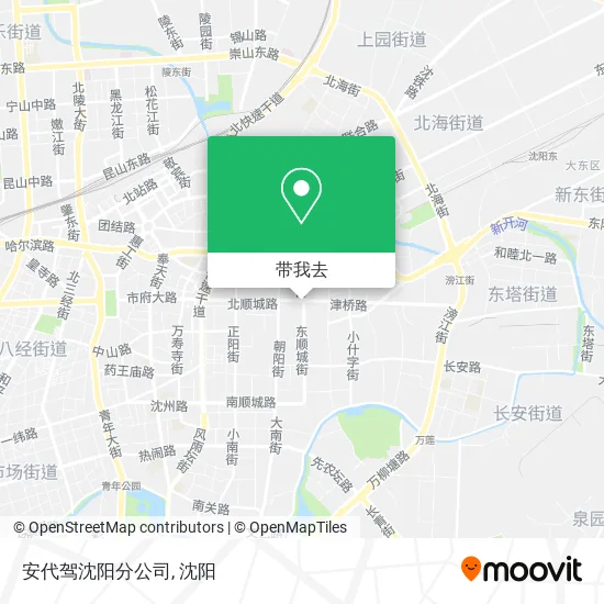安代驾沈阳分公司地图