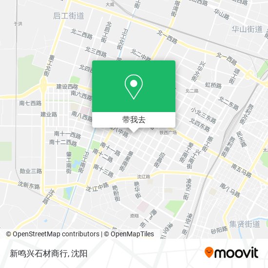 新鸣兴石材商行地图