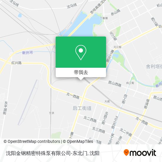 沈阳金钢精密特殊泵有限公司-东北门地图
