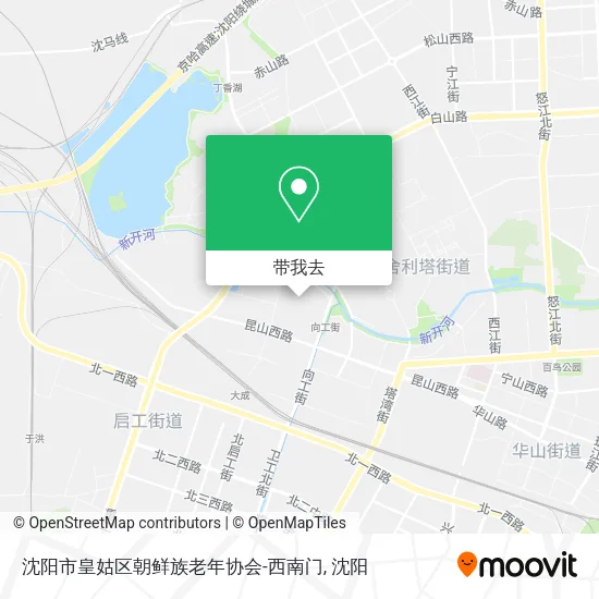 沈阳市皇姑区朝鲜族老年协会-西南门地图