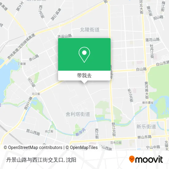 丹景山路与西江街交叉口地图