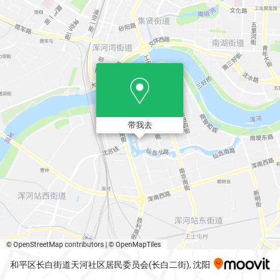 和平区长白街道天河社区居民委员会(长白二街)地图