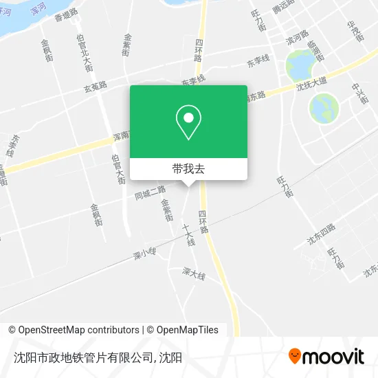 沈阳市政地铁管片有限公司地图
