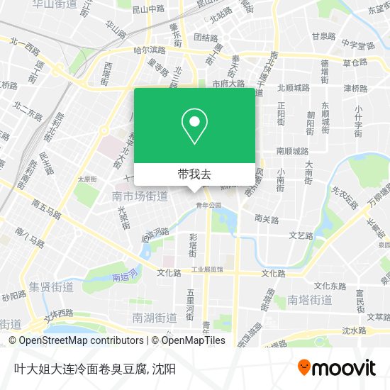叶大姐大连冷面卷臭豆腐地图