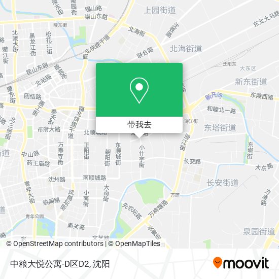 中粮大悦公寓-D区D2地图