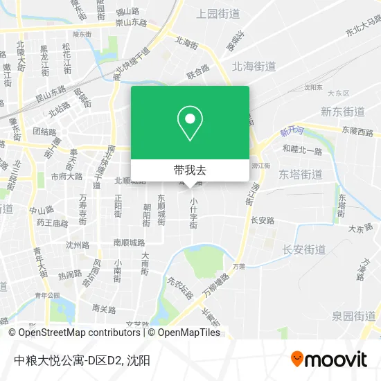 中粮大悦公寓-D区D2地图