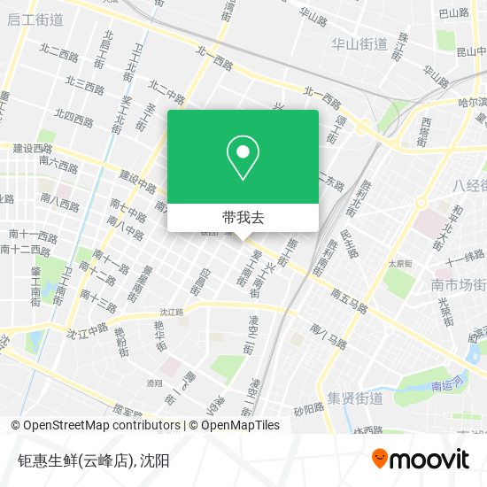 钜惠生鲜(云峰店)地图