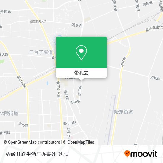 铁岭县殿生酒厂办事处地图