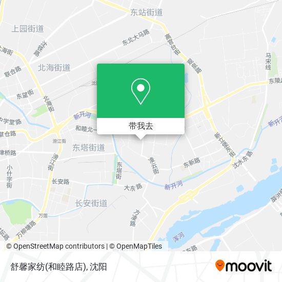 舒馨家纺(和睦路店)地图