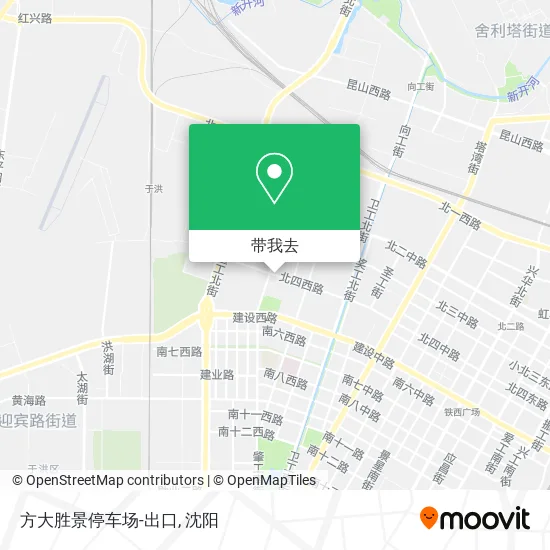 方大胜景停车场-出口地图