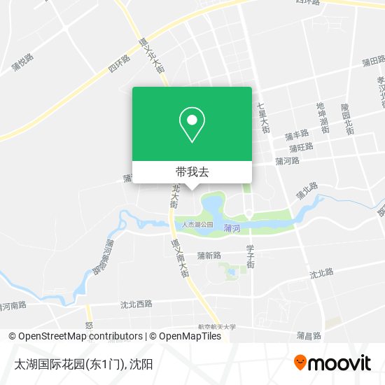 太湖国际花园(东1门)地图