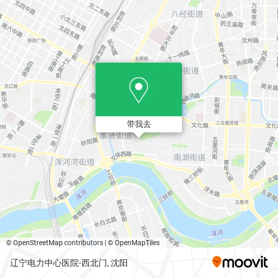 辽宁电力中心医院-西北门地图