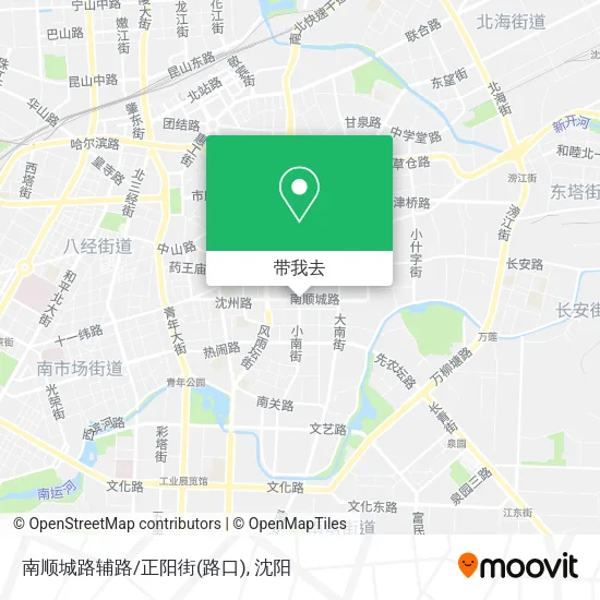 南顺城路辅路/正阳街(路口)地图