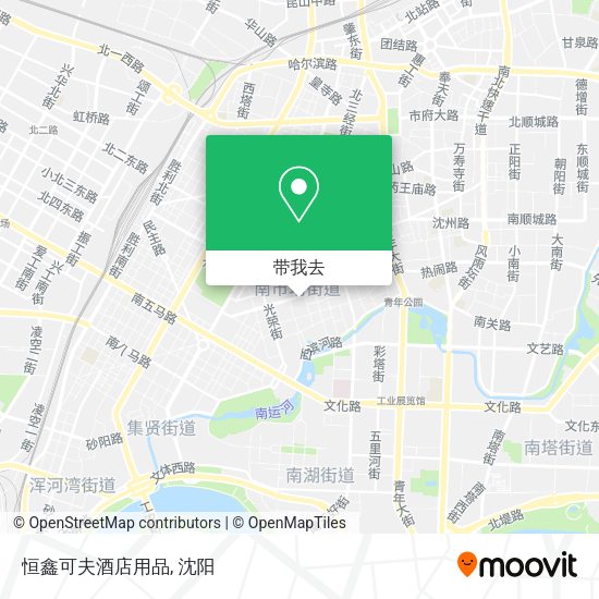 恒鑫可夫酒店用品地图